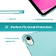 Чехол ProCase для iPad (A16) 11, 10 поколения, 10,9 дюймов, аквамарин - изображение 6