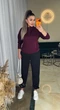 Жіночий легкий спортивний костюм (кофта+штани) Uaclothes 54-56 Бордовий (like36855-172821359) - изображение 4
