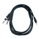 Инсертный кабель RockCable Patch Cable - 2 x TS Jack to TRS MiniJack (1.5m) (RCL 20912 D4) - изображение 1
