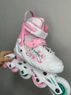 Раздвижные детские ролики Raven Rosi White/Pink LED размер 31-34 (zh240) - изображение 8