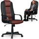 Офисное кресло Sofotel 518B-BLACK-BROWN Чёрно-коричневое (5902041317350) - изображение 4
