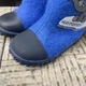Валянки детские из плотного войлока на меху синие с молнией 24 - изображение 3
