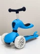 Триколісний Самокат беговел дитячий Scooter Трансформер 2 в 1 Blue (sc1120) - зображення 2