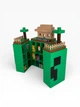 Цветной Тематический Домик Подставка Для Хранения Всей Коллекции Фигурок Kinder Joy Minecraft Киндер Джой / Stand / Display / Для 28 Фигурок по тематике из Игры Майнкрафт - изображение 9