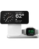 Бездротовий зарядний пристрій Nomad Stand One Max 3-in-1 Qi2 для Apple 25W (Silver) - зображення 2