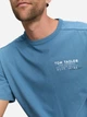 Футболка хлопковая длинная мужская Tom Tailor 1047812-38224 XL Real Teal Blue с принтом (4069402068373) - изображение 4