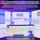 Магнітна Ігрова AULA HERO 84 HE Біла Клавіатура, 0.01mm, Rapid Trigger, 75%, 8K, RGB - зображення 8