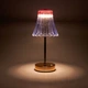 LED настольная лампа с USB питанием, ночной светильник с регулируемой яркостью, золотистый дизайн - изображение 7