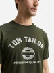 Футболка хлопковая длинная мужская Tom Tailor 1037735-10920 3XL Deep Forest Green с принтом (4069402765074) - изображение 4