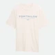 Футболка хлопковая длинная мужская Tom Tailor 1045773-10348 S Gardenia White с принтом (4069402638972) - изображение 5