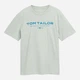 Футболка хлопковая длинная мужская Tom Tailor 1045773-12792 L Soft Greyish Green с принтом (4069403508175) - изображение 4