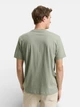 Футболка хлопковая длинная мужская Tom Tailor 1045773-10767 L Greyish Shadow Olive с принтом (4069403508243) - изображение 2