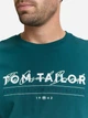 Футболка хлопковая длинная мужская Tom Tailor 1050136-12818 3XL Deep Meadow Green с принтом (4069403125655) - изображение 4