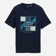 Футболка хлопковая длинная мужская Tom Tailor 1050134-10668 3XL Sky Captain Blue с принтом (4069403120780) - изображение 5