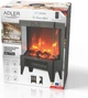 Kominek elektryczny Adler AD 7755 LED 1000 W/2000 W z pilotem i efektem 3D płomienia (5905575910066) - obraz 16