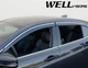 Дефлекторы окон ветровики Acura TLX 15- с хром молдингом нерж WELLVISORS Акура ТЛХ WT0038810 - изображение 3