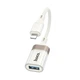 Адаптер переходник Hoco UA39, Lightning to USB 2.0, apricot - изображение 2