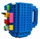 Кухоль-конструктор No Brand Build-On Brick Mug 350 мл Синій (2104619136) - зображення 6