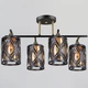 Люстра потолочная Light House SRS-20418/4 BK+COP Черный + Медь - изображение 1