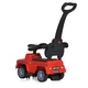 Дитяча машинка-каталка Ju-M 5043L-3 BAMBI з батьківською ручкою, преміальне шкіряне сидіння, звукові ефекти та яскраве світло, Червона - зображення 5