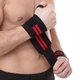 Бинти для кистей при жимі (2 шт) STRENGTH WRIST WRAPS Zelart SB-167070 Розмір регульований Чорний-червоний - зображення 3