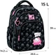 Рюкзак школьный Kite 763M Hello Kitty для девочки Черный 39x29.5x14.2см 15л легкий Ортопедический 1-4 класс (HK26-763M) - изображение 4