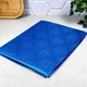 Скатерть жаккардовая тефлоновая 120×160 см синяя SEVEN Обрус - изображение 2