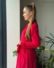 Женский велюровый халат макси Красный Maybel 2XL/3XL 222 (4076_3) - изображение 3