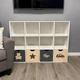 Стеллаж для игрушек и книг на 12 ячеек Gap ST12 Gold-Grey - изображение 1