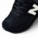 Женские кроссовки повседневные NB 574 Classic Black White 37 (23,5 см) Черный - изображение 4
