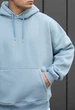 Худі Staff light blue oversize fleece S - изображение 3