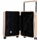 Дорожный полипропиленовый чемодан WINGS BNT01 малая (S) на 4 колесах 55x37x22,5 см, 38 л, кремовая - изображение 5
