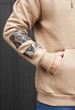 Мужской Худи стаф бежевый спортивный из флиса Staff hero fleece L (373871) - изображение 4