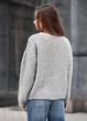 Жіночий в'язаний светр Staff gi light gray oversize M-L - изображение 2