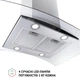 Вытяжка островная PERFELLI CGS 9632 I 1000 LED - изображение 7