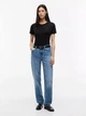 Женская футболка Tommy Hilfiger Crewneck Favorite T-Shirt, черный цвет, размер M (76J4869) - изображение 4