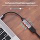 Переходник USB2.0 Type C to HDMI V2.0 4K60Hz 10cm CM297 gray Ugreen (70444) - зображення 3