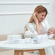 Электронный молокоотсос Bellababy двойной беспроводной, 4 размера насадок - изображение 1