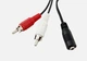 Кабель 3,5 мама-2 RCA 40 см перехідник - зображення 2
