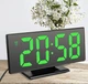 LED часы DS-3618L зеркальные с будильником и термометром - изображение 3