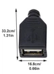 Гнездо USB тип A на кабель в корпусе - изображение 4