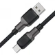 Кабель ACEFAST C10-04 USB to Type-C 3A, 1.2m, silicone, zinc connectors, Black (6974316283126) (19756) - изображение 3