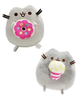 Комплект мягких игрушек 2Life Pusheen cat Кет Кот с пончиком 15х18 см и Кот с Попкорном 12х15 см Серый v-13443 - изображение 1