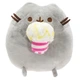 Комплект мягких игрушек 2Life Pusheen cat Кет Кот с пончиком 15х18 см и Кот с Попкорном 12х15 см Серый v-13443 - изображение 2