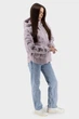 Жіноча куртка casual з біопухом і капюшоном на блискавці Snow Owl (пудра, S), 117065, 116984 - зображення 3