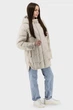 Жіноча осіння куртка casual з біопухом і капюшоном Snow Owl (молочний, 2XL), 117025, 116977 - изображение 3
