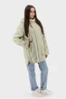 Жіноча осіння куртка casual з біопухом і капюшоном Snow Owl (оливковий, XL), 117034, 116977 - изображение 3