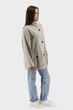 Жіночий однотонний плащ casual з довгим рукавом на ґудзиках Basic (бежевий, M), 116893, 116843 - изображение 3