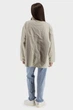 Жіночий однотонний плащ casual з довгим рукавом на ґудзиках Basic (бежевий, M), 116893, 116843 - изображение 4