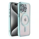 Чохол Premium TPU Metallic Chrome Full Camera with Magsafe для iPhone 15 Pro Max Chrome Green - зображення 3
